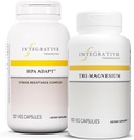 Tri-Magnesium, 90 캡슐 및 HPA Adapt, 120 Vegan 캡슐과 통합 치료 번들 - 지원 심장 기능 및 뼈 건강 * - Ashwagandha *와 건강한 스트레스 응답 지원