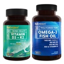 BioEmblem 비타민 D3 K2 Omega-3 물고기 기름 2000mg