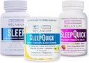 Relaxium Sleep | 60 캡슐 + 수면 퀵 멜트 + 구미 (가족 팩 수면 번들)