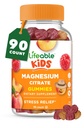 아이를 위한 Lifeable 마그네슘 Gummies | 1,420mg 마그네슘 구연산염에서 170mg 성분 마그네슘 | 중대한 Tasting 아이 마그네슘 보충교재 | 근육 지원 및 긴장 기복 | 90의 Gummies