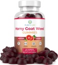 남성과 여성을위한 강력한 Horny Goat Weed (최대 효능 Chews 800mg), 에너지 관리, 성능 및 체력을위한 Horny Goat Weed 추출물 Gummies - Vegan, Gluten-Free, Natural Grapefruit 풍미