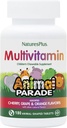 NaturesPlus Animal Parade Children's Chewable Multivitamin - 180 동물 모양 정제, 3 팩 - 자연 구색 풍미 - Vegan, 글루텐 무료 - 270 총 봉사