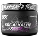 EFX Sports Kre-Alkalyn EFX Powder | PH Correct Creatine Monohydrate Powder Supplement | 힘, 근육 성장 및 성능 | 66 서빙 (Unflavored)