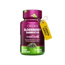 ORZAX Elderberry 캡슐 - Elderberry 비타민 C와 아연을 가진 면역 지원 보충교재 - 여자와 남자 (60 식물성 캡슐)를 위한 산화 방지제 보충교재