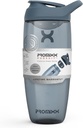 Promixx Pursuit Protein Shaker Bottle (32 oz) - Silent No-Ball 믹서, 누출 방지 뚜껑, BPA / BPS 및 Phthalate-Free ECOZEN - 단백질 쉐이크, Pre & Post-Workout 스무디를위한 쉬운 청소 셰이커 컵