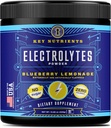 KEY NUTRIENTS Multivitamin Electrolytes Powder No Sugar - 신선한 Blueberry Lemonade Electrolyte Powder - 내구시간 및 에너지 보충 - 하이드로 션 음료 - 칼로리 없음 - 90 서빙 - 미국