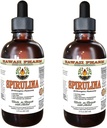 Spirulina 알콜 자유로운 액체 추출물, 유기 Spirulina (Arthrospira platensis) 말린 조류 Glycerite 자연적인 초본 보충교재, 하와이 Pharm, 미국 2x2 fl.oz