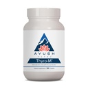 Ayush 허브 Thyro-M - 여성 및 남성, Thyroid 건강, L 티로신, Ashwagandha, Kelp, 천연 에너지 지원 - 120 채식 캡슐 (1 개)
