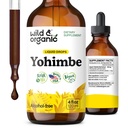 야생 & 유기 Yohimbe 보충 교재 남성 & 여성 - 5 mg Yohimbine 추출물 Tincture - 알코올 - 무료 Yohimbe Bark Drops - Vegan, Non-GMO & Sugar-Free - 4 fl oz