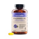 NatureWise Flaxseed Oil 1200 mg, 물고기 무료 오메가 3 6 9 720mg ALA, 심장 건강 지원을위한 다이어트 보충 - 유기, 냉 프레스, 비 GMO - 120 Softgels [4-달 공급]