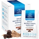 Equilife 매일 영양 지원, 올인원 Multivitamin 식사 보충, 순수한 초콜렛 풍미, 15G 식물 단백질은, 에너지, 소화, & 피부, 14의 소포를 포함하여 전반적인 웰빙을 지원합니다