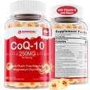 설탕 자유로운 CoQ10는 Gummies 250MG, Coenzyme Q10 w/Magnesium 글리세라이드, Niacin No-Flush 비타민 B3, E & Folic 산, HEA-rt를 위한 높은 흡수 CoQ10, 세포 에너지 & 산화를 억제했습니다