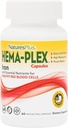NaturesPlus Hema-Plex Iron - 60 Fast-Acting Capsules - 3 Pack - 85 mg Chelated Iron + 비타민 C & Bioflavonoids for Healthy Red Blood Cells - Vegan, 글루텐 무료 - 90 총 서빙