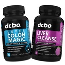 Colon Cleanser Detox & Liver Cleanse - 15 Day Colon Cleanse Pills Probiotic & Liver Detox Support Supplement Milk Thistle Dandelion - Intestinal Stomach Bloating Gut에 대한 Bowel 운동 보충제