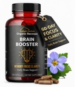 Bacopa, 유기 뇌 부스터, Nootropic 뇌 보충교재, Bacopa Monnieri/Brahmi, 정신 Sharpness를 위해, 초점, 기억, 그리고 Cognitive 웰니스, 120의 캡슐 500mg의 2 달 공급