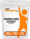 BulkSupplements.com Yohimbe 추출물 분말 - Yohimbe 껍질 추출물 - 초본 보충교재, 글루텐, 봉사 당 450mg, 500g (1.1 lbs) (1의 포장)