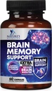 뇌 기억 보충교재 알약 - 농도, 명확성 & 초점 지원을 위한 3X 힘 Nootropics - Bacopa, Phosphatidylserine & DMAE, 뇌 승압기 - 60의 캡슐을 가진 뇌 건강 Cognitive 비타민