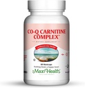 Maxi 건강 Coq Carnitine Complex - Coenzyme Q10 & L 카르니틴 - 심장 건강 - 60 캡슐 - 코셔 (CAR)