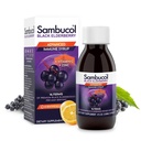 Sambucol Advanced Black Elderberry Syrup - 성인, Sambucus Elderberry Syrup, Elderberry Liquid - 4 Fl Oz의 아연 및 비타민 C가있는 엘더 베리
