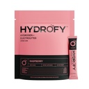 Hydrofy Hydrogen Water + Electrolytes 음료 혼합 | 분자 수소, 나트륨, 칼륨, 마그네슘, 칼슘, 미네랄이 함유 된 H2 하이드로 션 패킷 | 설탕 | 라즈베리 25 Ct