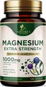 마그네슘 무기물 보충교재 1000 mg - 뼈, 심장 건강, 나침반 & 근육 지원을 위한 높은 힘 마그네슘 구연산염, 전체적인 몸 지원을 위한 성격 마그네슘 복합체, 미국에서 병에 넣어진 - 120의 캡슐