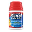 Pepcid 산 Reflux, 10mg Famotidine, 800mg 칼슘 탄산염 & Heartburn 정제 당 165mg 마그네슘 Hydroxide, Antacid Chews, 열대 과일, 25 ct 당 완전한 산성 흡진기 + Antacid