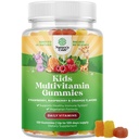 Nature Craft Plant based Kids Multivitamin Gummies - 비타민 A C D3 E B 및 아연 젤라틴 및 글루텐 무료 비 GMO 비타민 Gummy Formula 120ct을 가진 아이 면역 지원 구미를 위한 Multivitamin