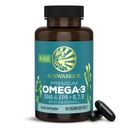 Sunwarrior Vegan Omega 3 DHA & EPA 보충 물고기 기름 지원 뇌 눈 합동 & 심장 건강 (60 조사)에 Algal 기름 선호하는 대안