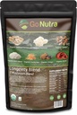 Go Nutra - 유기 7 버섯 보충교재, 사자 Mane, Chaga, Shiitake, Maitake, Reishi, Tremella 및 Cordyceps 버섯, Non-GMO, 글루텐 프리, Vegan, 8 oz와 함께 Longevity 버섯 분말