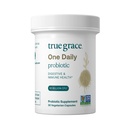 True Grace One Daily Probiotic - 30 채식 캡슐 - 90 억 CFU - Gut, Digestive & Immune Health Support Blend with Prebiotic Fiber - 글루텐 & Soy Free