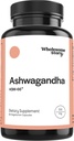 Vegan KSM 66 Ashwagandha 캡슐|고전도 5 % 아세타놀렌드 | Ashwagandha 뿌리 추출물 보충제 | Ashwagandha 300mg | Stress Management & Well Being Support | 60 Ashwaganda 알약