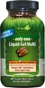 Irwin Naturals Only One Liquid-Gel Multi - 60 Softgels - 철, 오메가 3 오일, 산화 방지제 및 녹색 슈퍼 푸드가있는 일 멀티 비타민