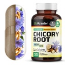 BIO KRAUTER Chicory 섬유 보충교재 - 1200 mg 힘 - 100개 조사 - Chicory 뿌리 분말 - 소화 지원을 위한 Inulin 캡슐 - Vegan