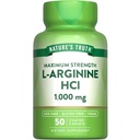 Nature's Truth L-Arginine HCL 1000mg | 50 Caplets | 필수 아미노산 보충 | Vegan, Non-GMO & 글루텐 무료 보충