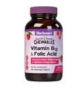 Bluebonnet Nutrition Earth Sweet Vitamin B12 1000 mcg & Folic Acid 400mcg Brain Health & Energy* Vitamins for Women & Men - Vegan, 글루텐 프리 라즈베리 B 12 비타민 - 180 Chewable Tablet