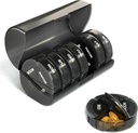Sukuos Weekly Pill 주최자 4 시간 하루, 추가 대형 7 일 알약 상자, 생선 기름, 비타민, 약물, 보충제를위한 다채로운 비타민 홀더 케이스 | 대형 용기 | 더블 보호