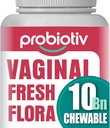 여성 10 억 CFU + 유기 Prebiotics를위한 질 프로 바이오 틱스 - 질 건강을 지원, Vaginal pH 밸런스 유지 & Feminine Freshness, Strawberry-Flavored 정제 촉진