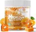 마그네슘 글리세린 연약한 Chews 보충교재, Magnesium 글리세린, 비타민 D, B6 및 성인을 위한 CoQ10를 위한 CoQ10, 60 일 공급 오렌지를 가진 염화 마그네슘 Chews
