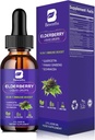 Elderberry Syrup | Quercetin Black Elderberry Liquid Drop with Quercetin, Panax Ginseng for Immune support | Sambucus Elderberry with Vitamin C, 아연, D3 | Vegan | Non-GMO | 비건 | 비건 | 비건 | 비건