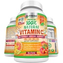 신선한 건강 관리 100% 자연적인 비타민 C - 로즈 엉덩이에서 500mg, Acerola Cherry & Camu Camu - 높은 흡수 면역 지원, 피부, 합동 & Citrus Biflavonoids를 가진 교원질 승압기 - 120의 캡슐