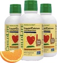 아이를 위한 ChildLife Essential 액체 칼슘 보충교재 - 마그네슘, 아연 및 비타민 D3를 가진 아기 칼슘 - 오렌지 풍미, 16 fl oz (3 팩)