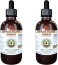 마늘 알콜 자유로운 액체 추출물, 유기 마늘 (Allium sativum) 말린 분말 Glycerite 하와이 Pharm 자연적인 초본 보충교재 2x2 oz
