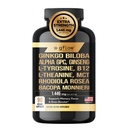 Ginkgo Biloba 알파 GPC L Theanine, Bacopa monnieri, Rhodiola Rosea, Phosphatidylserine, B12, MCT, DMAE - Complex를 가진 Panax Ginseng L 티로신을 가진 보충교재|미국제
