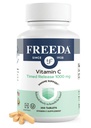 FREEDA 비타민 C - Timed Release 1000mg - 모든 일 면역 및 산화 방지제 지원, Stomach, Kosher & Vegan, 높은 흡수 정제 (250 정제)에 대한 느린 방출