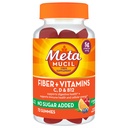 Metamucil 섬유 보충교재 72 Gummies, 섬유 + 비타민 C, D & B12 설탕 추가, 지원 Digestive healt + 지원 면역력, 감귤류 맛.