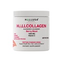 Hallusa Natural Hydrolyzed Collagen Peptides Powder 1000mg with Vitamin C | 블랙 베리 및 블루 베리 맛 | 서빙 당 4g Collagen | 건강한 모발, 피부, 손톱, 뼈 및 관절 지원
