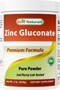 제일 자연적인 아연 Gluconate 순수한 분말 1 파운드