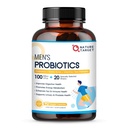 Enzymes& Prebiotics, 100억 CFUs, Prostate & Urinary Tract Health, 90 VeggieCapsules를 위한 Saw Palmetto & Cranberry를 가진 남자를 위한 NATURE TARGET Probiotics