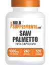 BulkSupplements.com 톱 Palmetto 추출 캡슐 - Serenoa Repens, 톱 Palmetto 보충 - 글루텐 무료, 서빙 당 2 캡슐, 카운트 (팩 1)