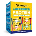 Quantum 에너지 사각: Caffeine & 10g 단백질을 가진 에너지 막대기. 이동에 맛있는 건강한 식사. (Vegan, Gluten-free, Soy-free, Dairy-free) (Variety 8-Pack)